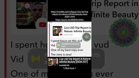 LSD live trip out now - https://youtu.be/29iBAUr9rKc