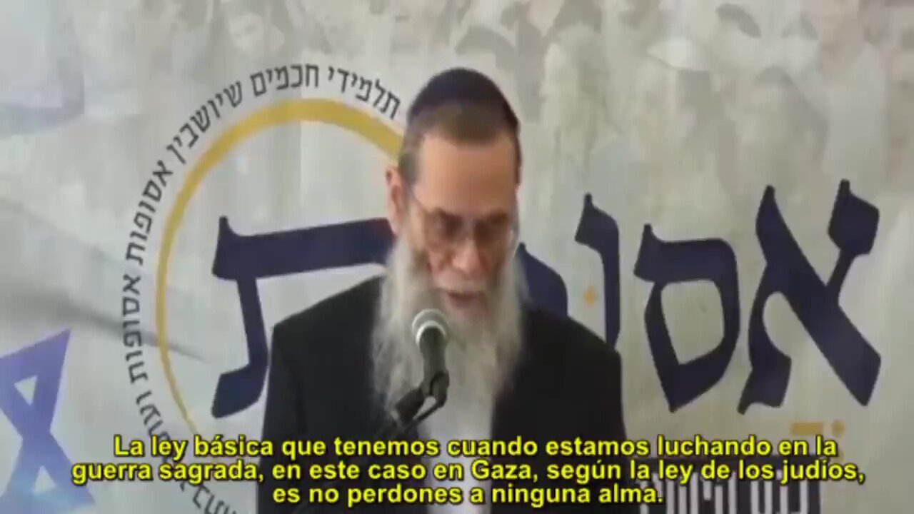 "No perdones a nadie." - Eliyahu Mali, rabino sionista (2024) (Genocida)