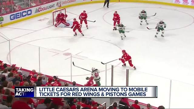 Red Wings, Pistons implement mobile ticketing at Little Caesars Arena
