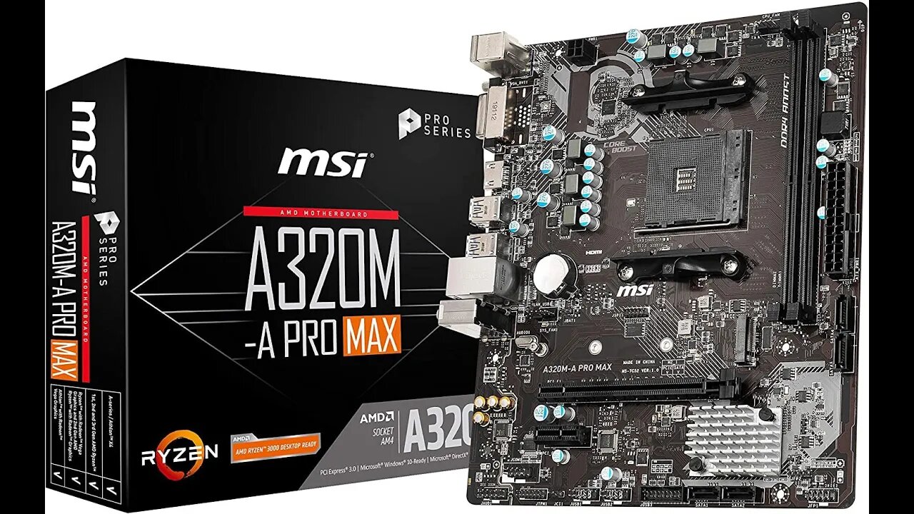 My MSI A320M-A Pro Max Motherboard was Bricked by now it works!