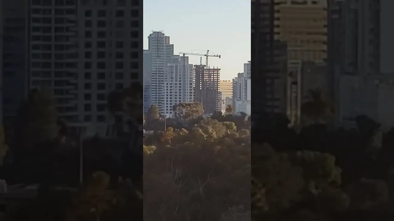 View of Downtown Construction From Cabrillo Bridge in Balboa Park