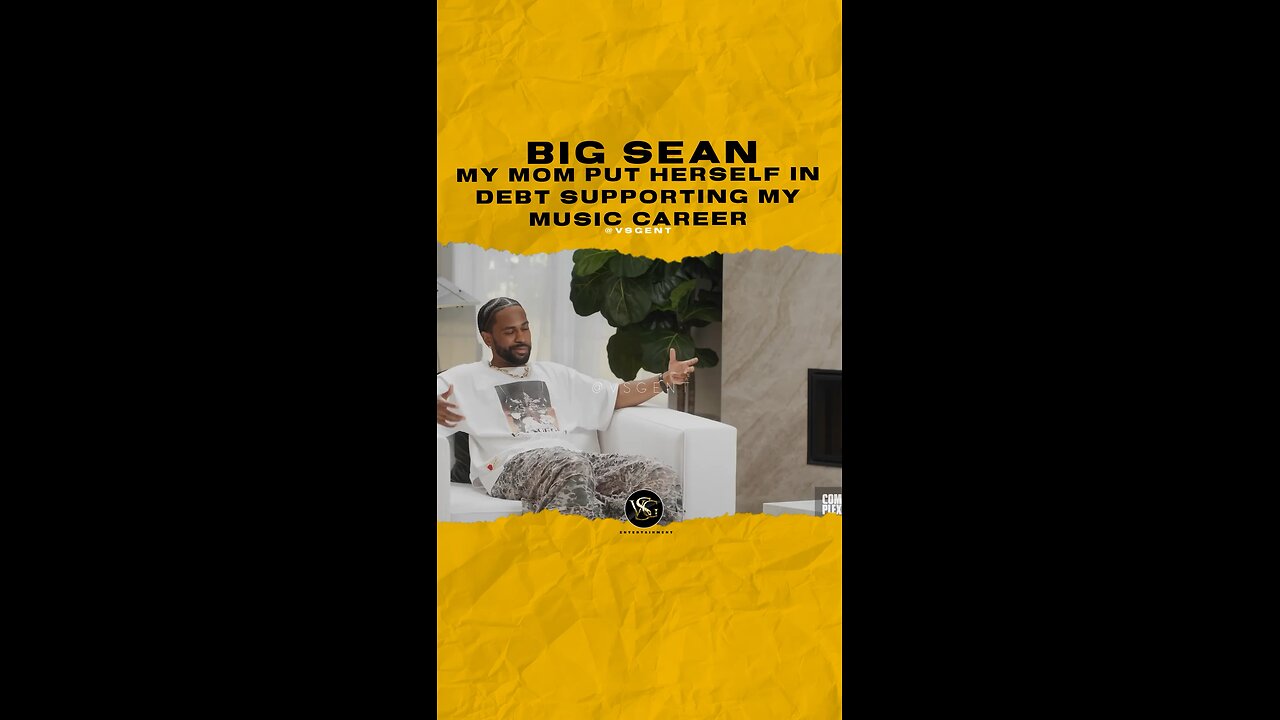 @bigsean My mom put herself in debt supporting my music career