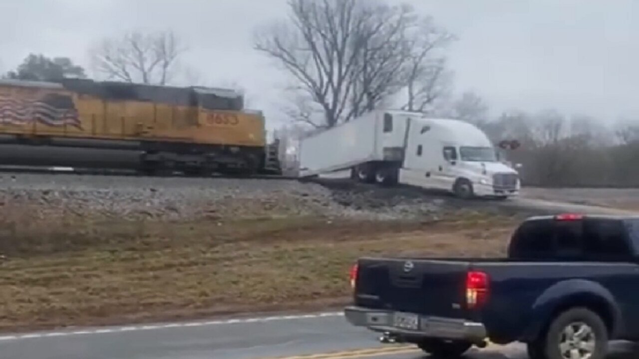 A truck vs. a train