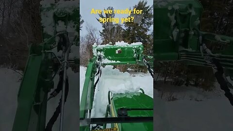 Are we ready for spring yet? The 2025R makes quick work of the snow until it's melting time.