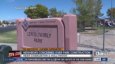 Park construction completed after weeks of collecting trash