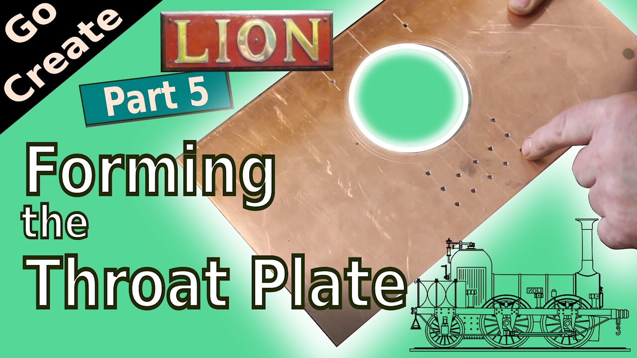 LION Miniature Steam Loco Build Pt 5- Flanging the Throat Plate