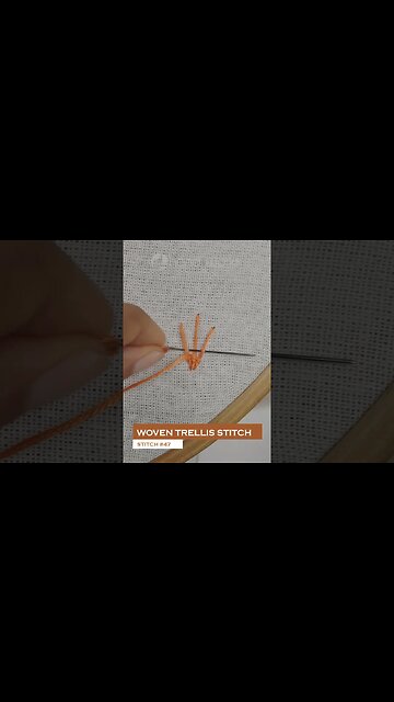 #47 Woven trellis stitch
