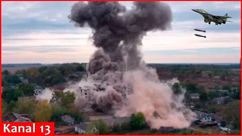 Ukrainian fighters blew up a building housing Russian military personnel with US bombs in Russia