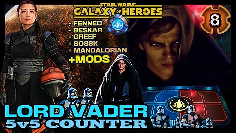 [5v5] LORD VADER COUNTER w/FENNEC/SCOUNDREL SQUAD. **GRAND ARENA** - SWGOH