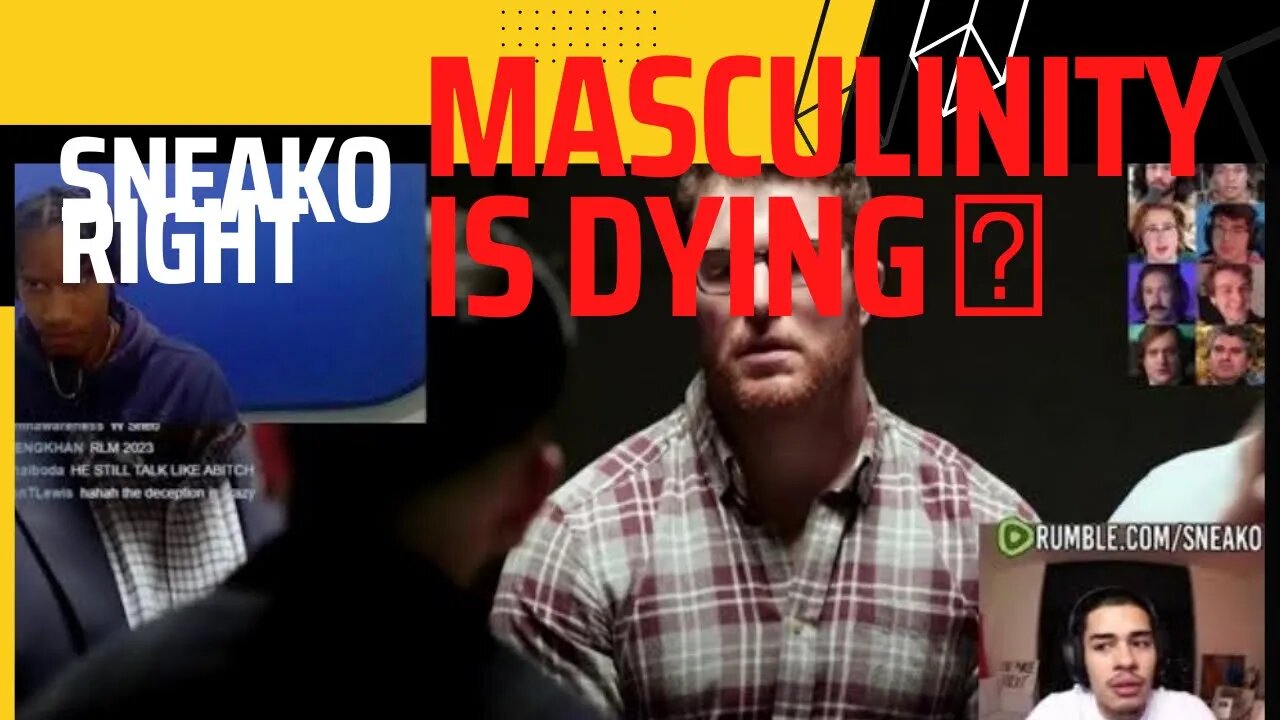 reacting to penguinz0 video and Sneako view on Masculinity #short video 😧