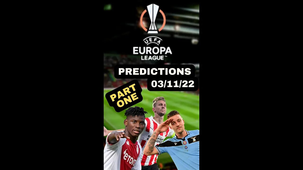 Europa League Tips And Predictions 03/11/22 #shorts