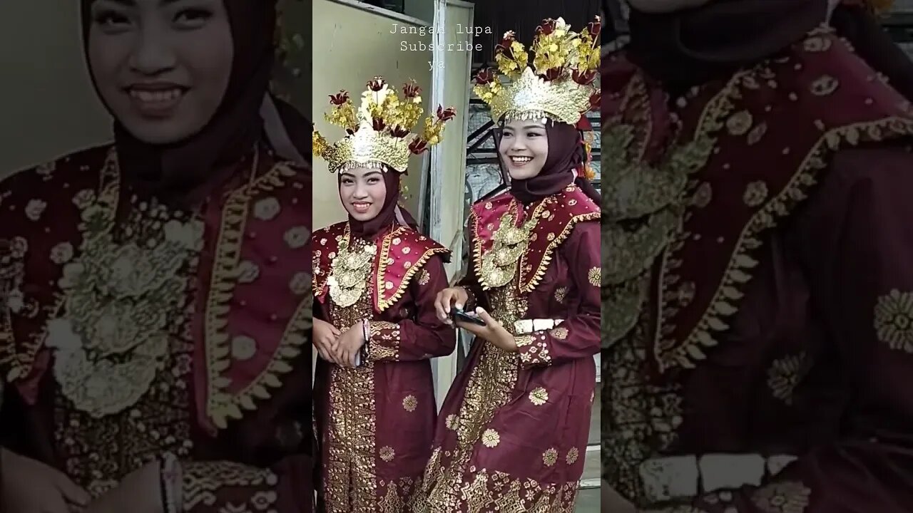 Pakaian Tari Adat Sumatera Selatan #shorts #short #shortvideo