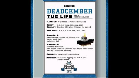 Deadcember Day 7. Tug Life.