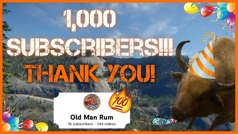 YOU Got This Channel to 1,000 Subscribers - A Thank You!!! 🥳🤯🎉🎊