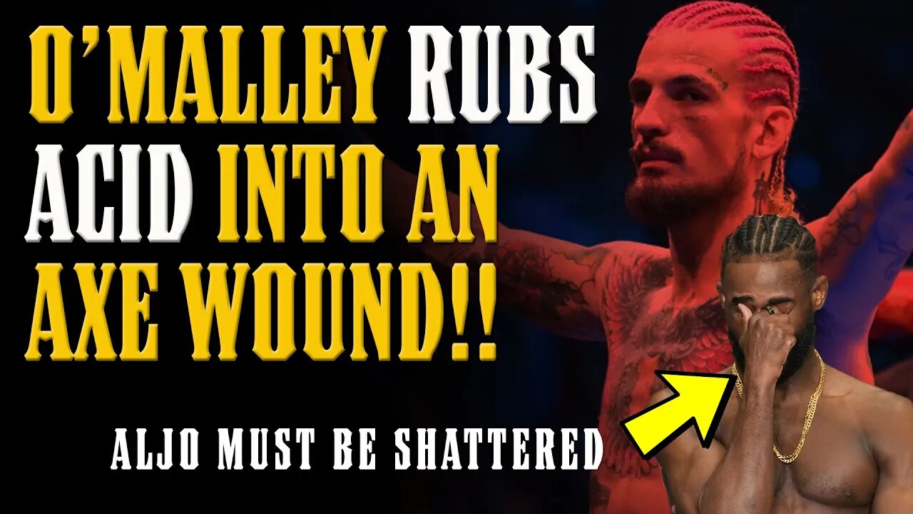 SEAN O'MALLEY Drops NUCLEAR BOMB on Aljo AFTER UFC 292 & BREAKS THE MMA INTERNET!!