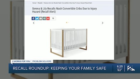 PS Recall Roundup: Brand toddler cribs pose injury hazard