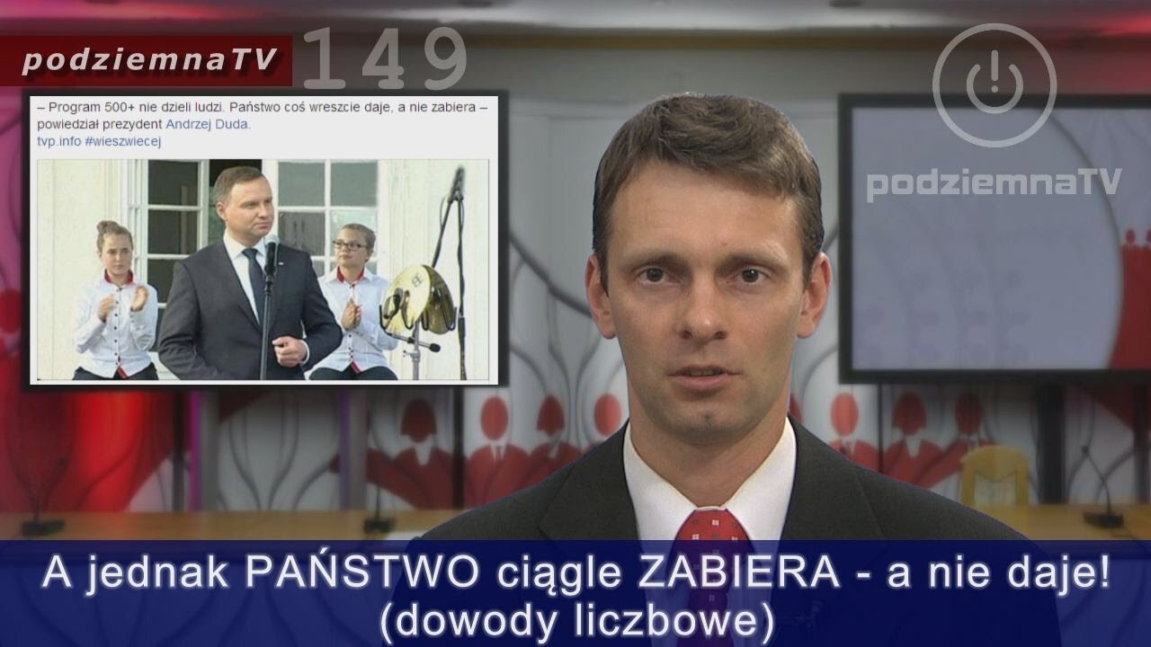 podziemna TV - Prezydent Duda o 500+ "państwo coś wreszcie daje, a nie zabiera" #149 (13.06.2016)