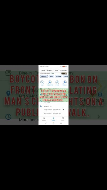 Boycott Anti American Anti Freedom Business "Bourbon on Front" in Hattiesburg Mississippi