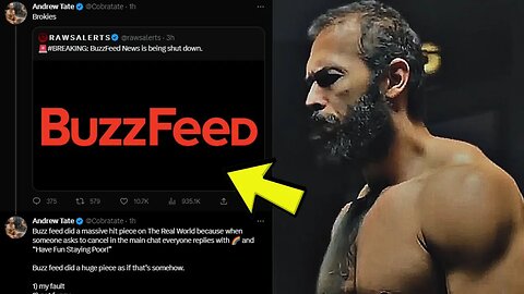 ANDREW TATE WANTS TO BUY BUZZFEED !!