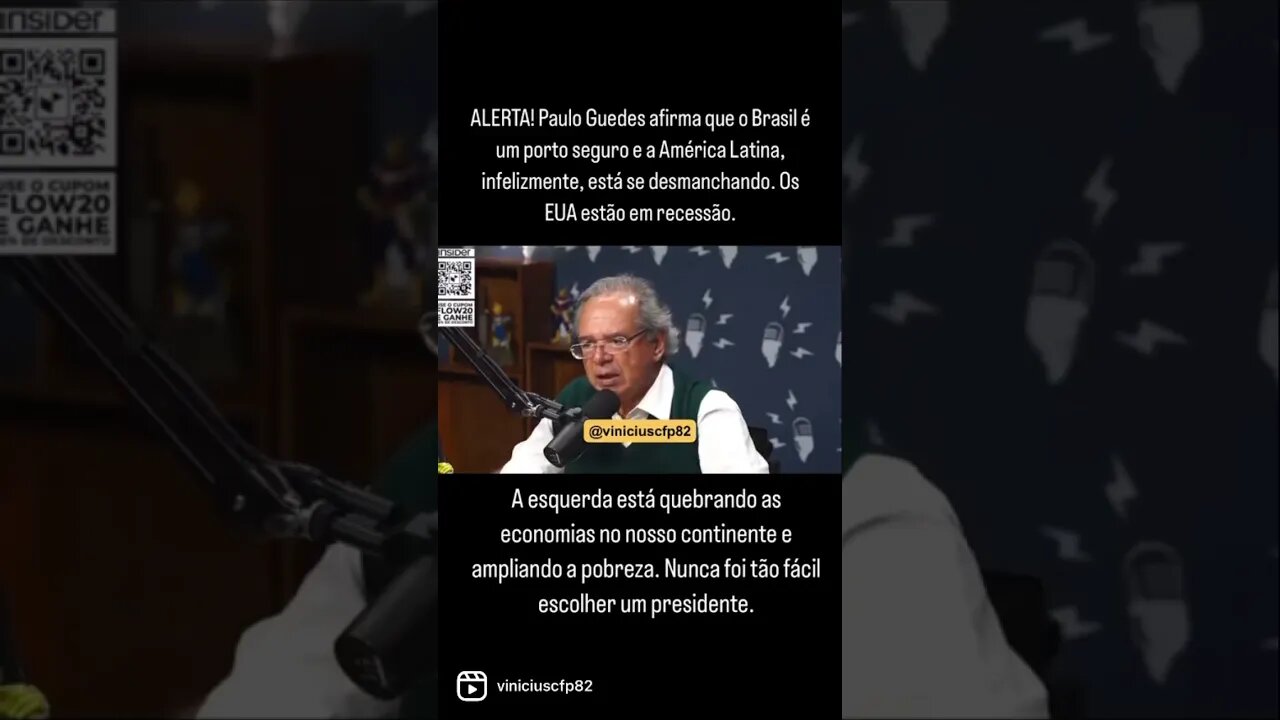 Paulo Guedes afirma que a América Latina, infelizmente, está se desmanchando