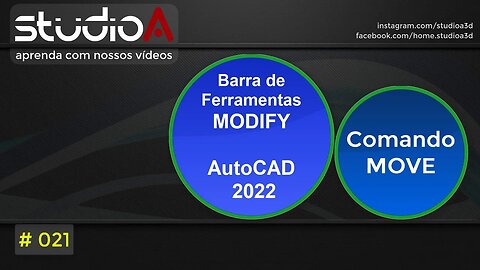 021 AutoCAD 2022 - Comando MOVE (Mover)