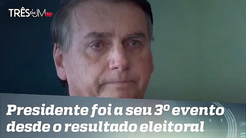 Bolsonaro chora durante evento das Forças Armadas e não discursa