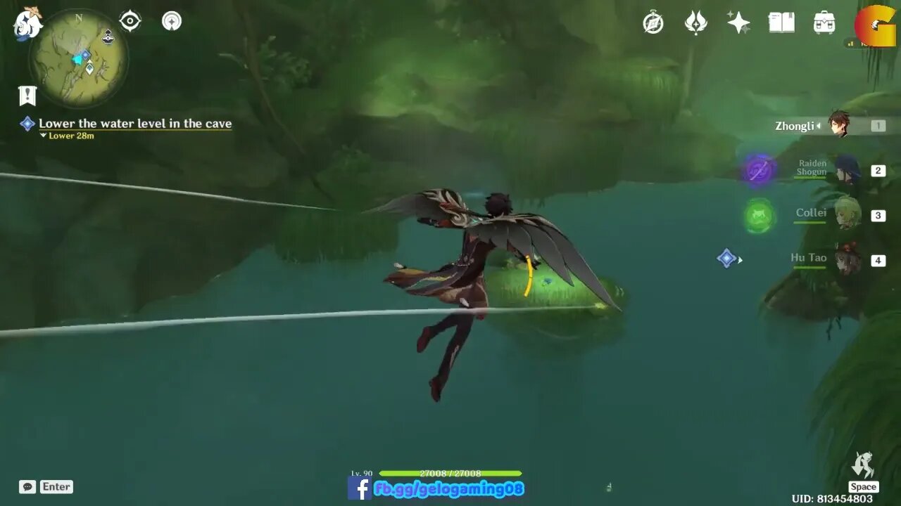 [Sumeru Guide] Lower the water level in the cave - Gandha Hill cave