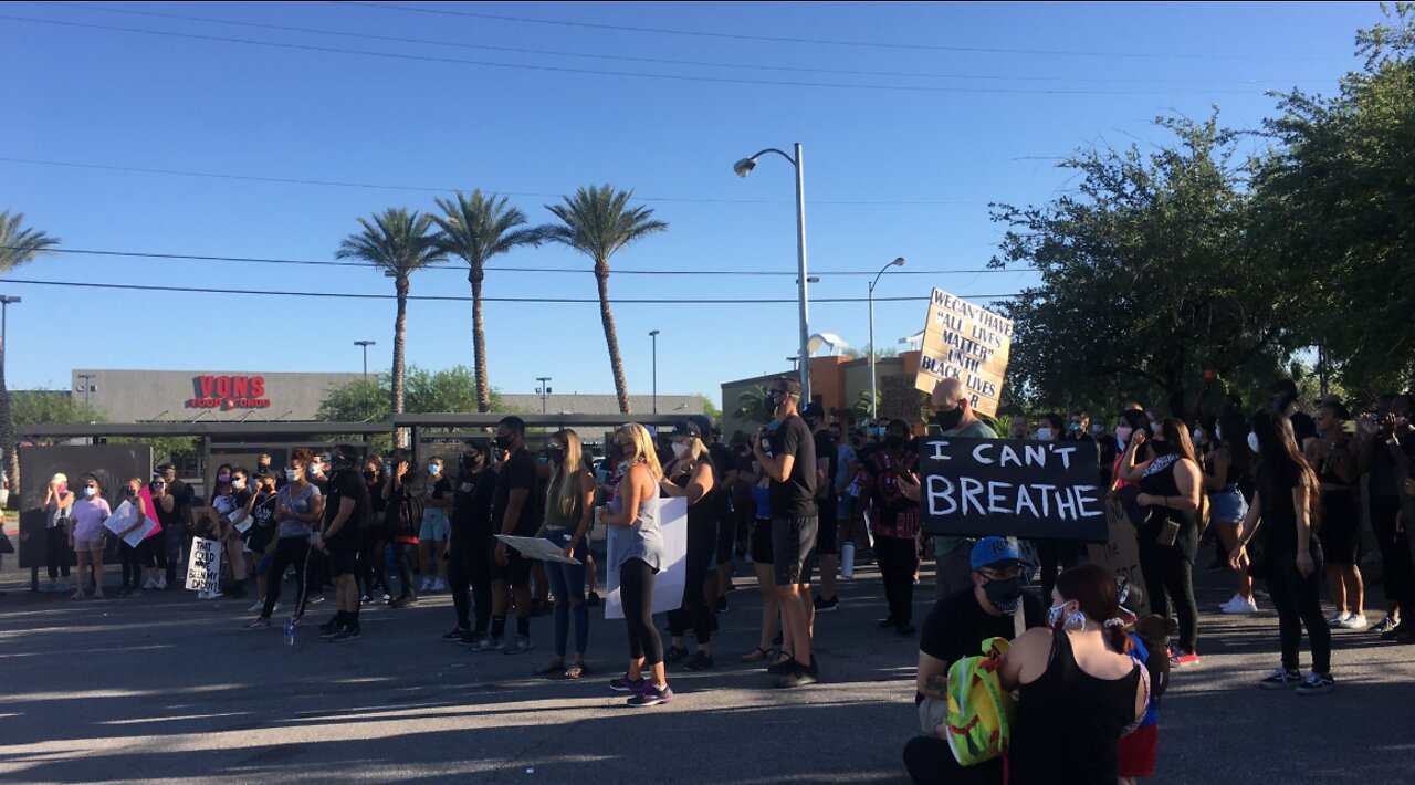 Another night of Black Lives Matter protests in Las Vegas