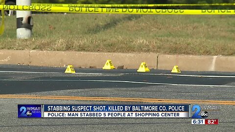 Stabbing suspect shot, killed by Baltimore County Police