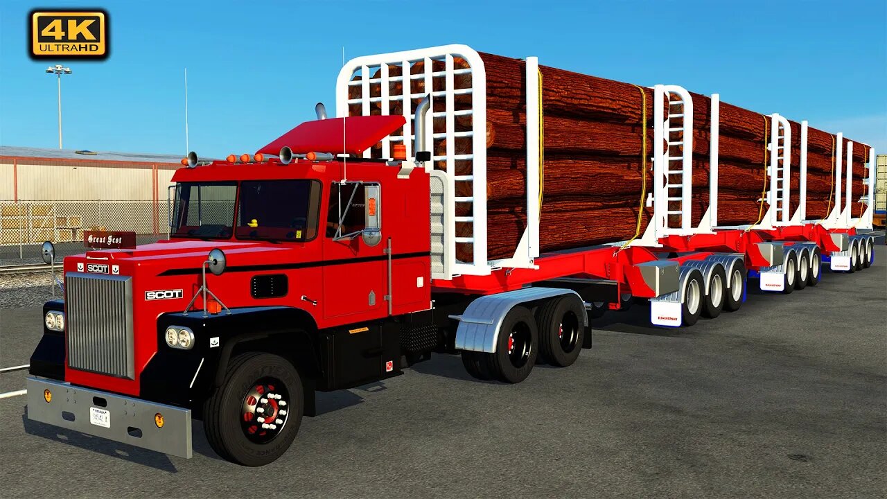 Transporting logs | Scot A2HD | American trucks