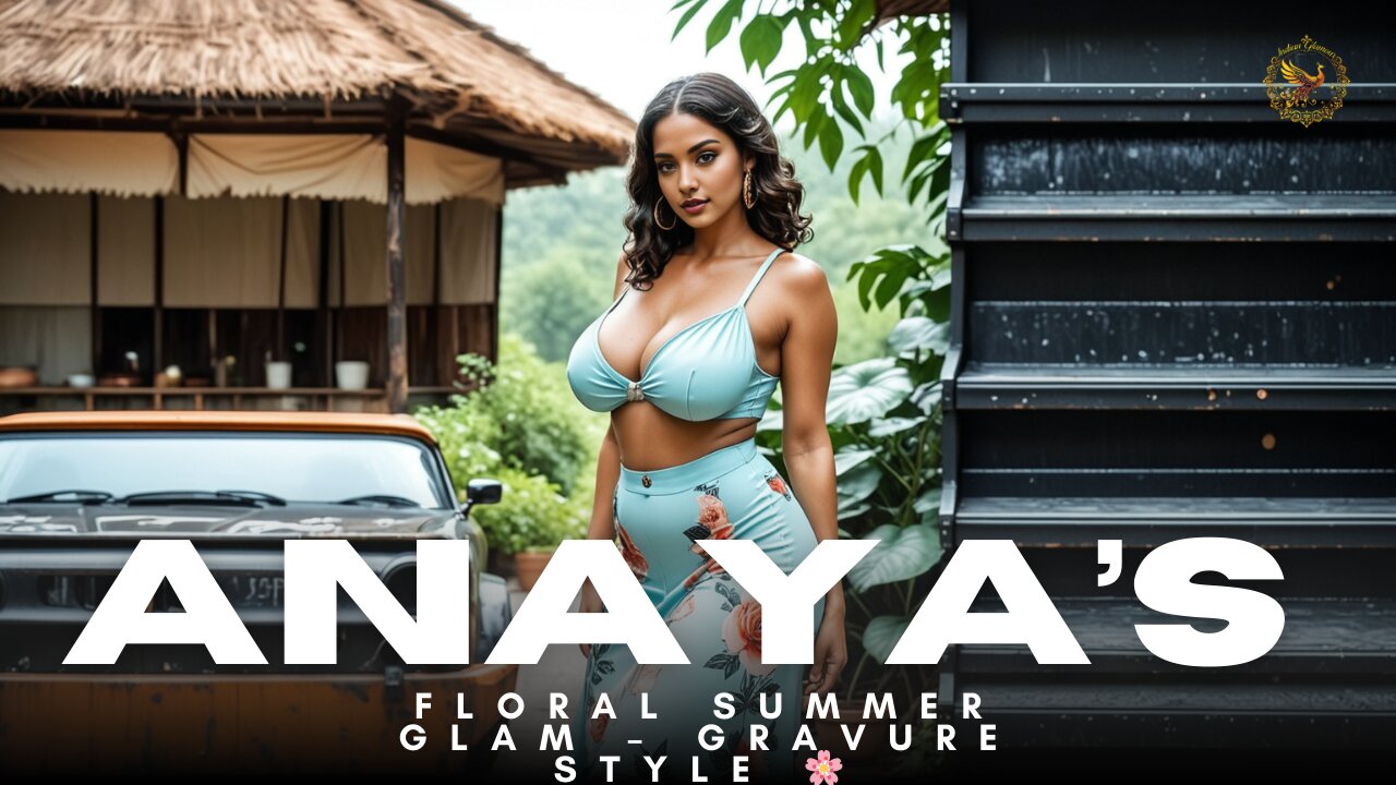 [4K] Anaya’s Floral Summer Glam – Gravure Style 🌸 | IndianGlamourAIShowcase