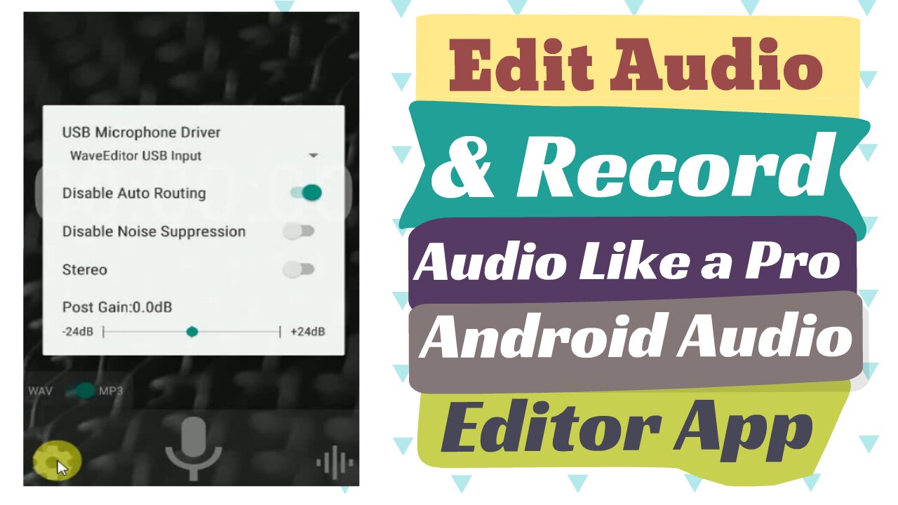 Best Audio Editor Android App | How to Use Wave Editor Pro for Audio Editing & Recording