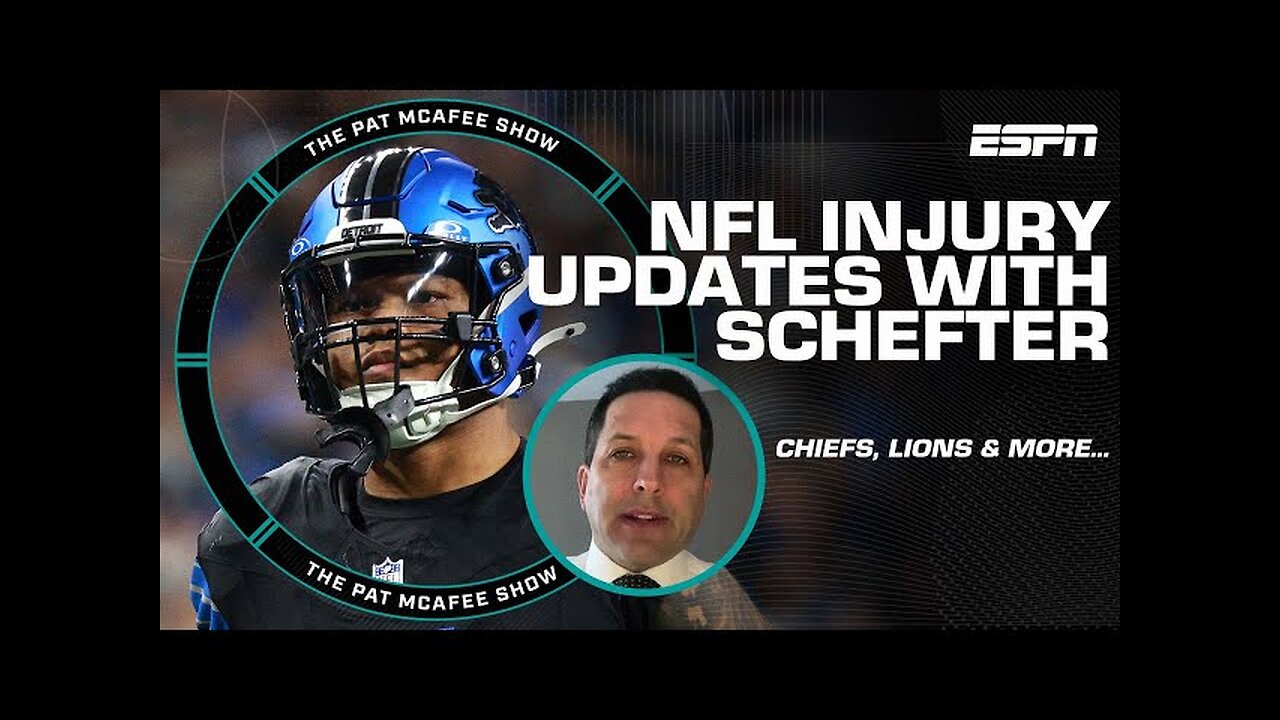 🚨Schefter’s injury updates🚨 David Montgomery, Patrick Mahomes, TJ Watt & more! | The Pat McAfee Show