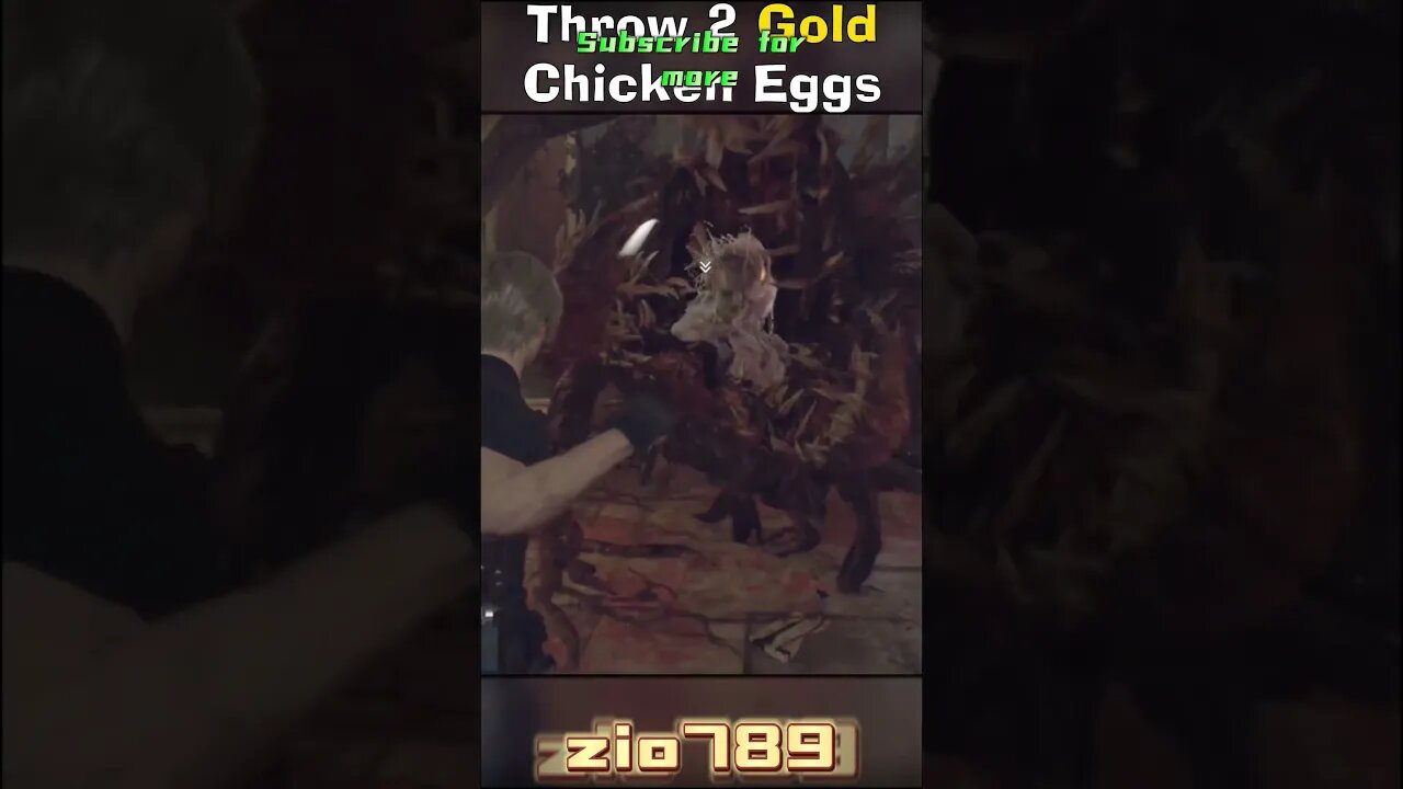 The powerful of golden egg #shorts #residentevil4remake #egg