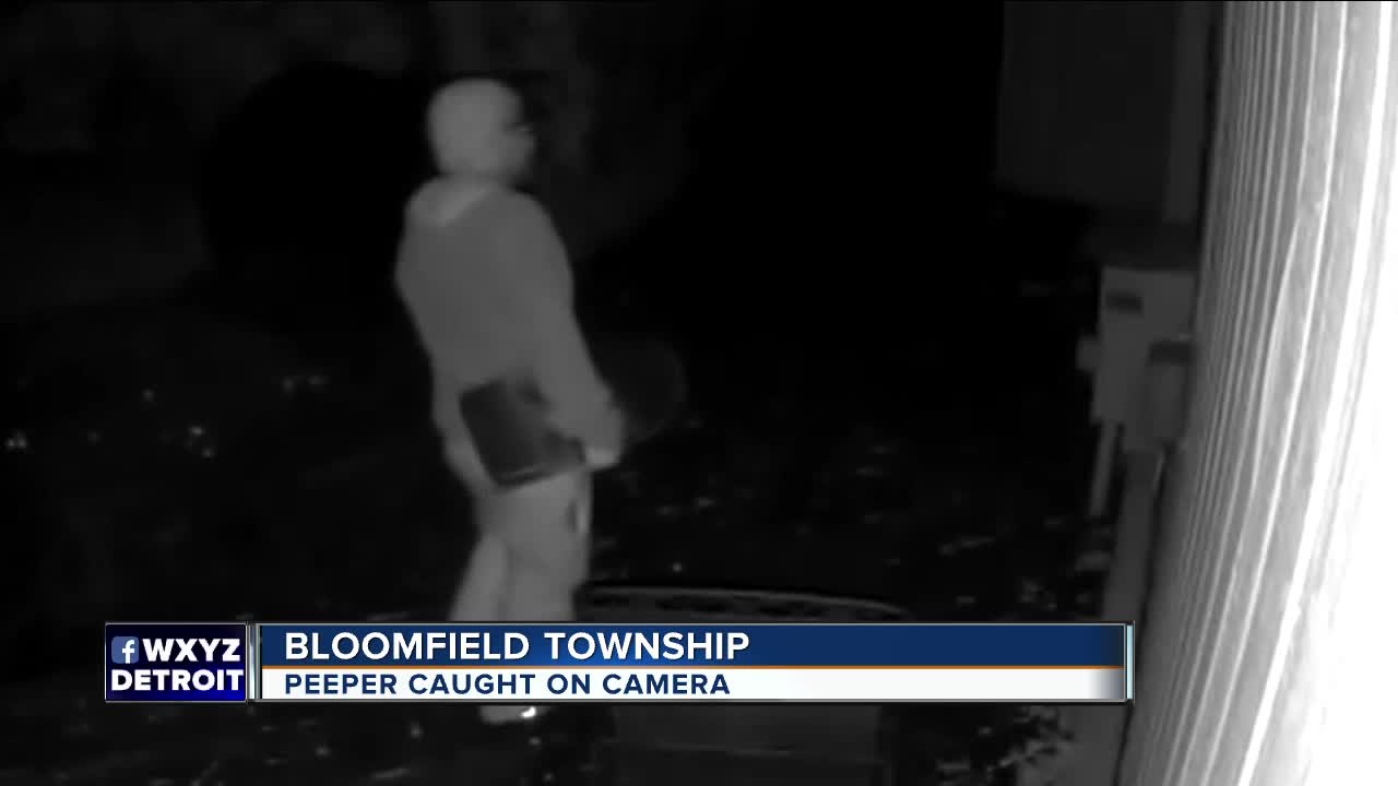 Peeper caught on camera in Bloomfield Township