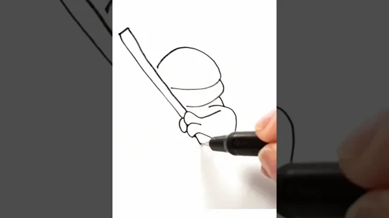 How to draw and paint Donatello Teenage Mutant Ninja Turtles #shorts