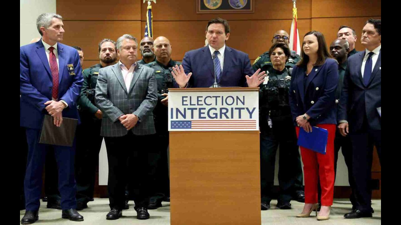 DeSantis Announces 20 People Have Been Arrested on Felony Election Fraud Charges