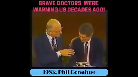 1985! Brave Doctors Tell the Truth! 👏🏼👏🏼👏🏼