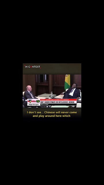 Namibian President Tells off German Politician for Lecturing Him About the Chinese in His Country