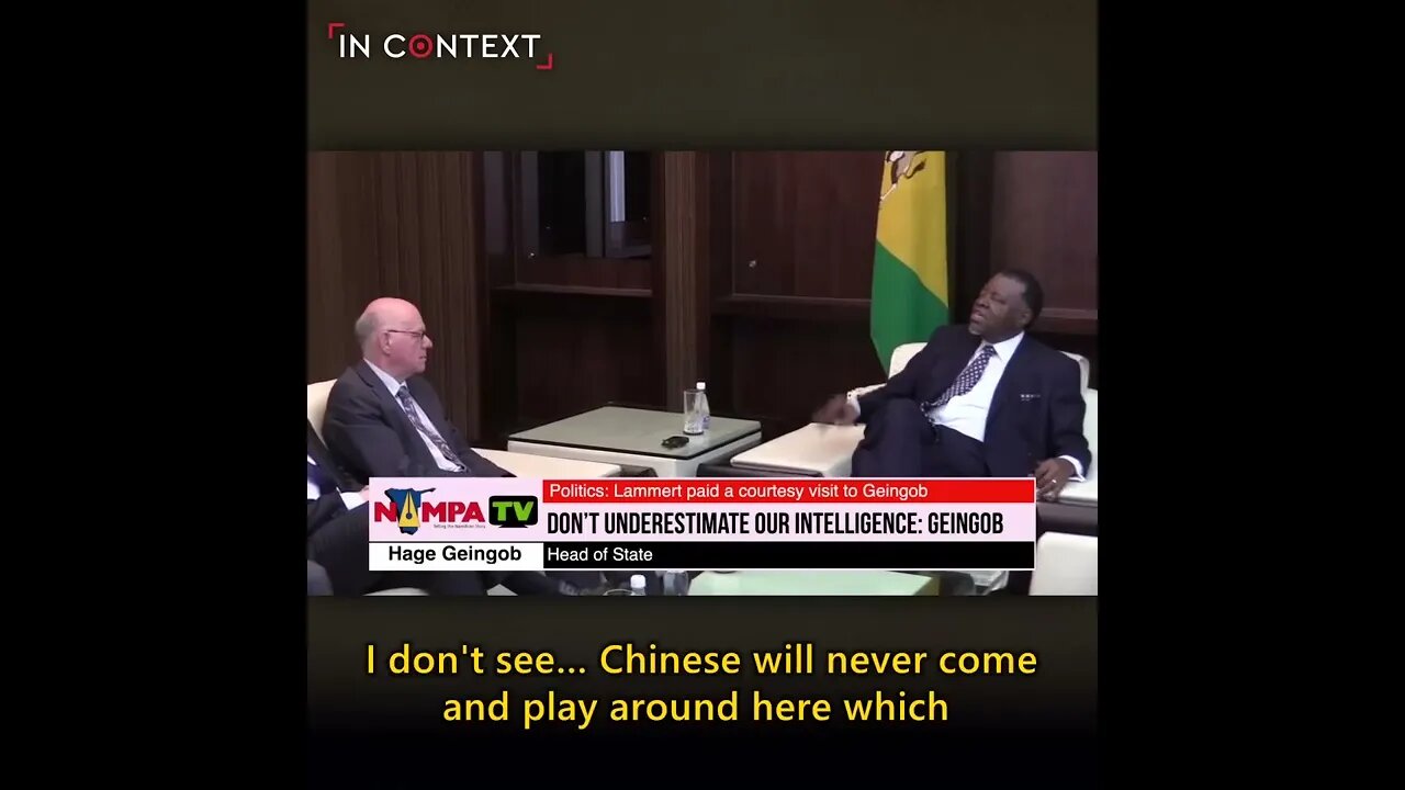 Namibian President Tells off German Politician for Lecturing Him About the Chinese in His Country