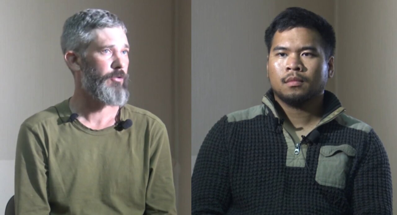 Alexander Dryuki and Andy Wien captured U.S. mercenaries near Kharkov