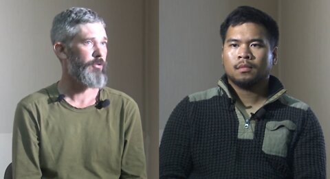 Alexander Dryuki and Andy Wien captured U.S. mercenaries near Kharkov