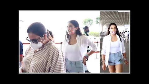 Sara Ali khan with mom Amrita singh is off to Maldives