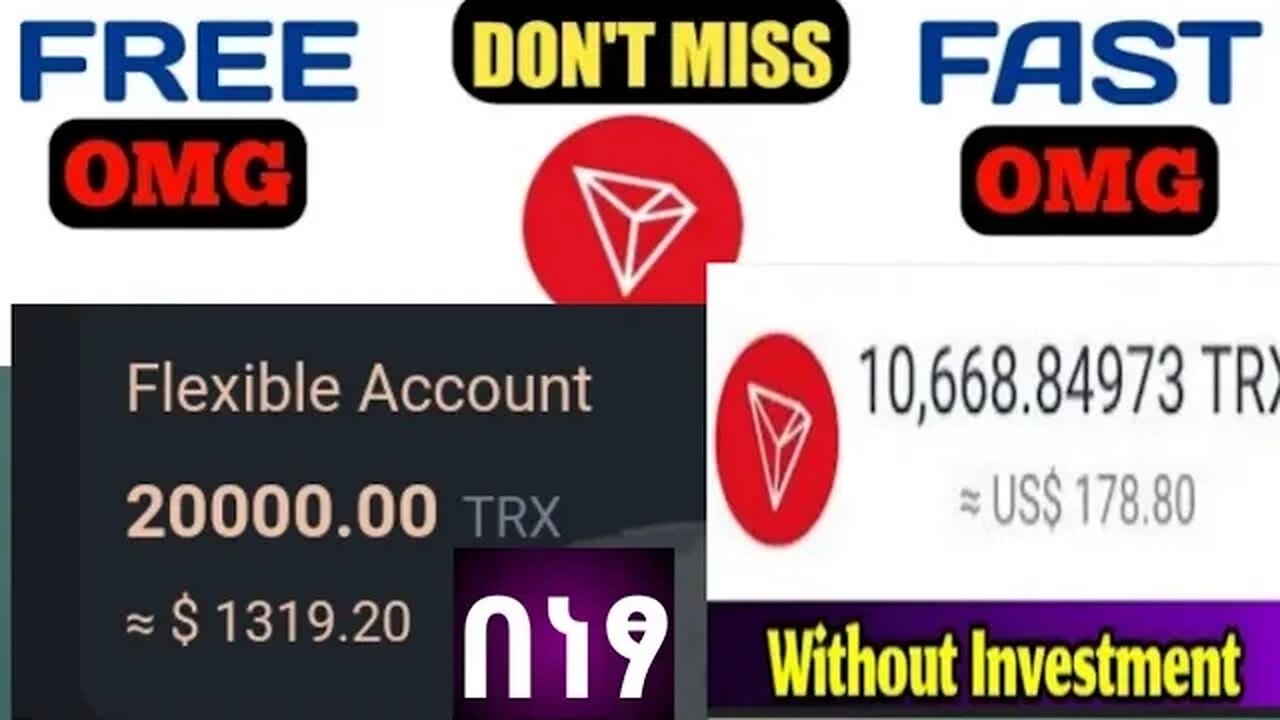 how to earn Free TRX |TRX Mining| No Investment