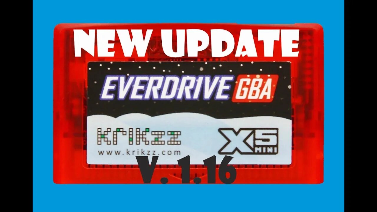 New Everdrive GBA X5 Mini Update