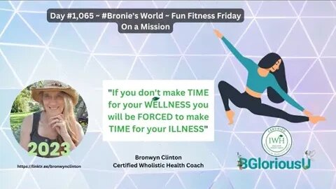 Day #1,065 ~ #broniesworld ~ Fun Fitness Friday .... I am on a mission to save you from yourselves