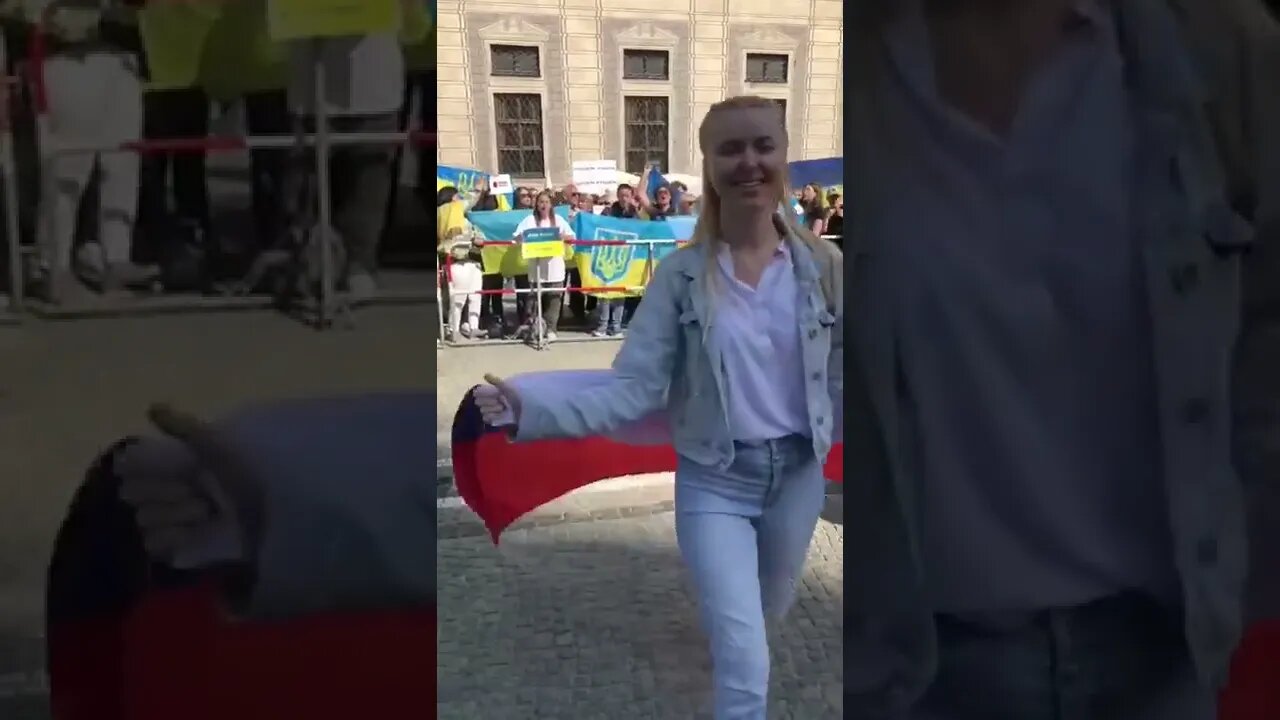 Girl arrested in Germany for wearing Russian flag