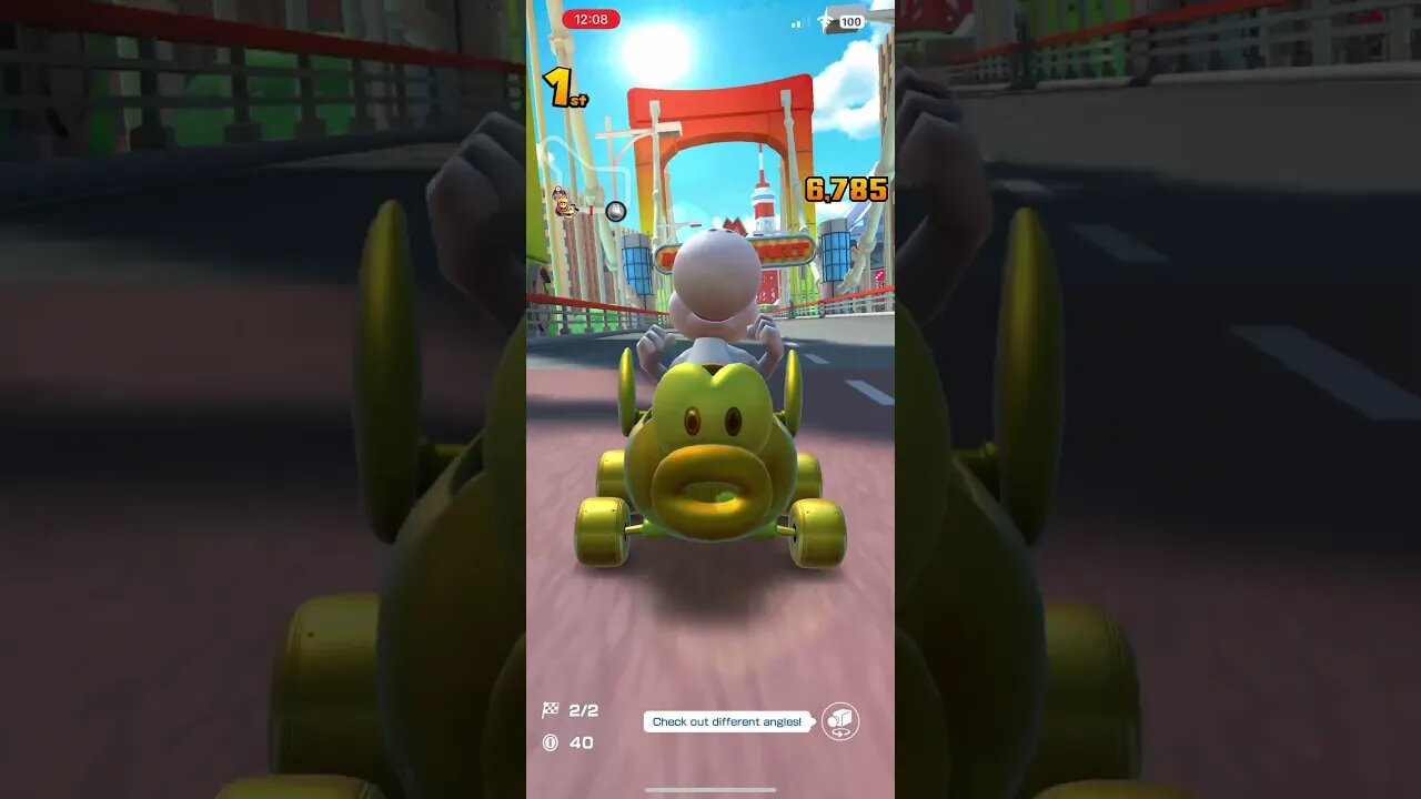 Mario Kart Tour - Gold Cheep Charger Gameplay (Vacation Tour Ranked Cup Reward Kart)