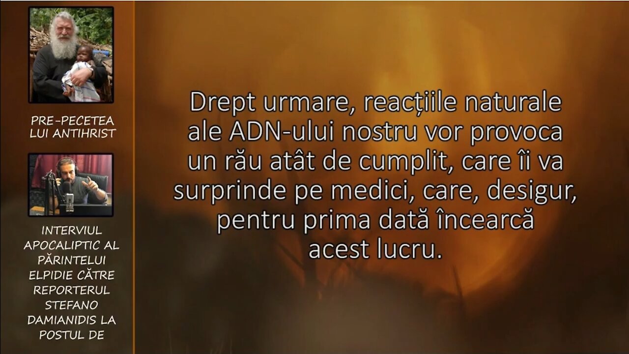 DESPRE PRE-PECETEA ANTIHRISTULUI - interviu cu Părintele Arhimandrit ELPIDIE VAIANAKIS.