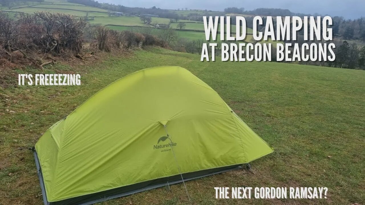 Wild Camping up Brecon Beacons, It's Freezing